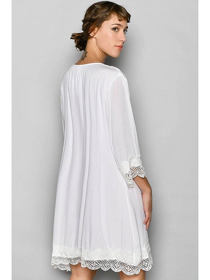 H.H.G. Kleid in Weiß günstig kaufen M