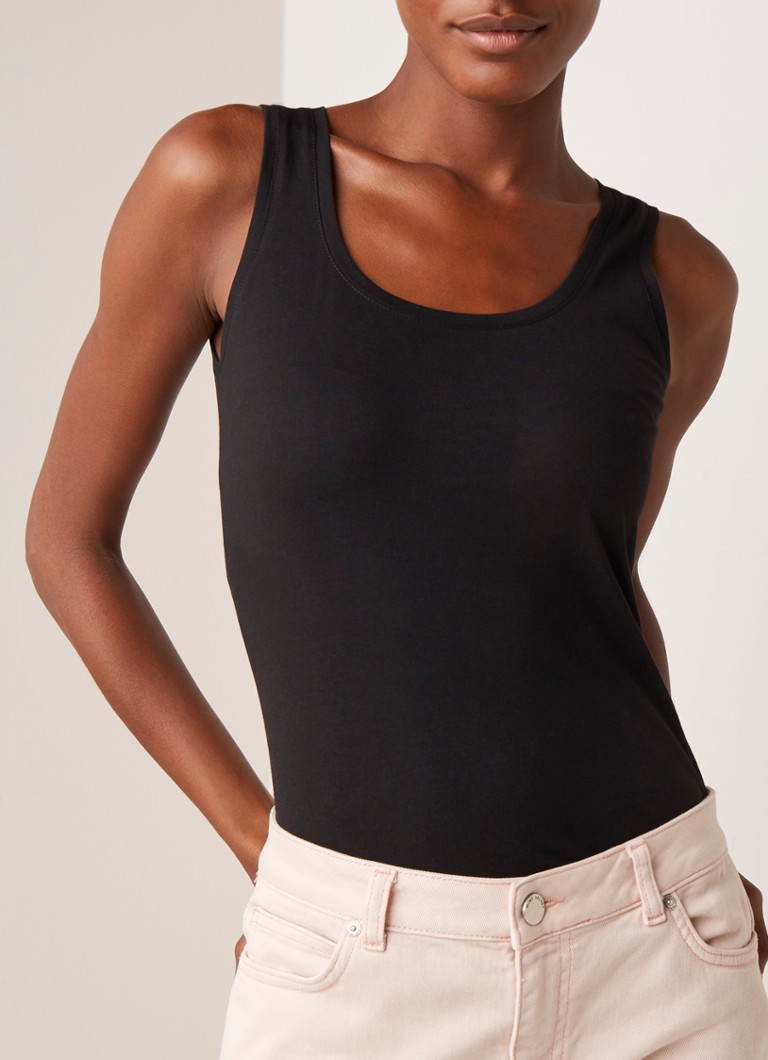 OPUS  Daily tanktop van katoen met ronde hals