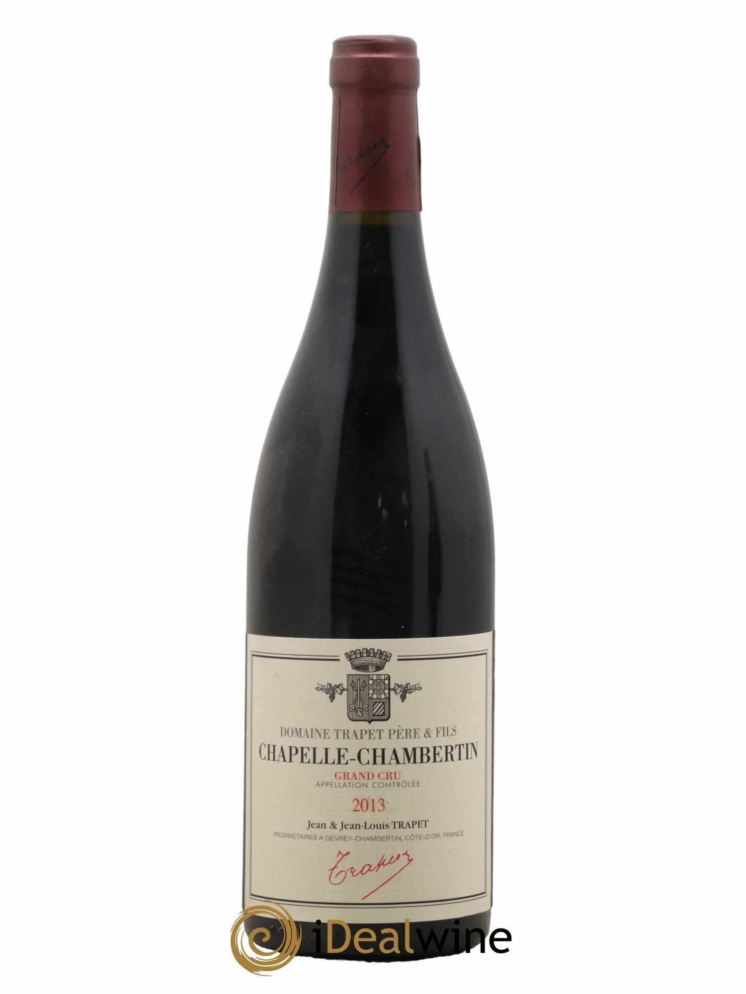 Chapelle-Chambertin Grand Cru Domaine Trapet  2013 - Lot de 1 Bouteille