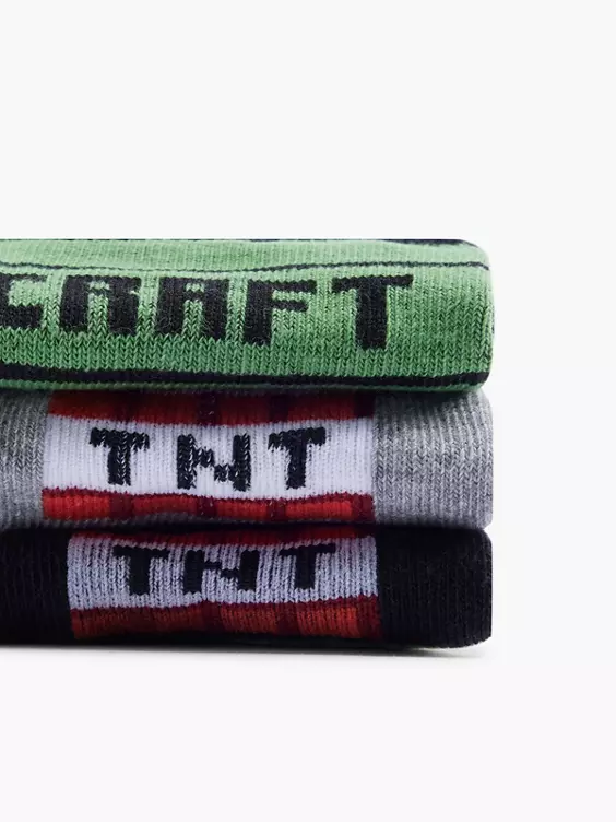 Minecraft 3er Pack Socken