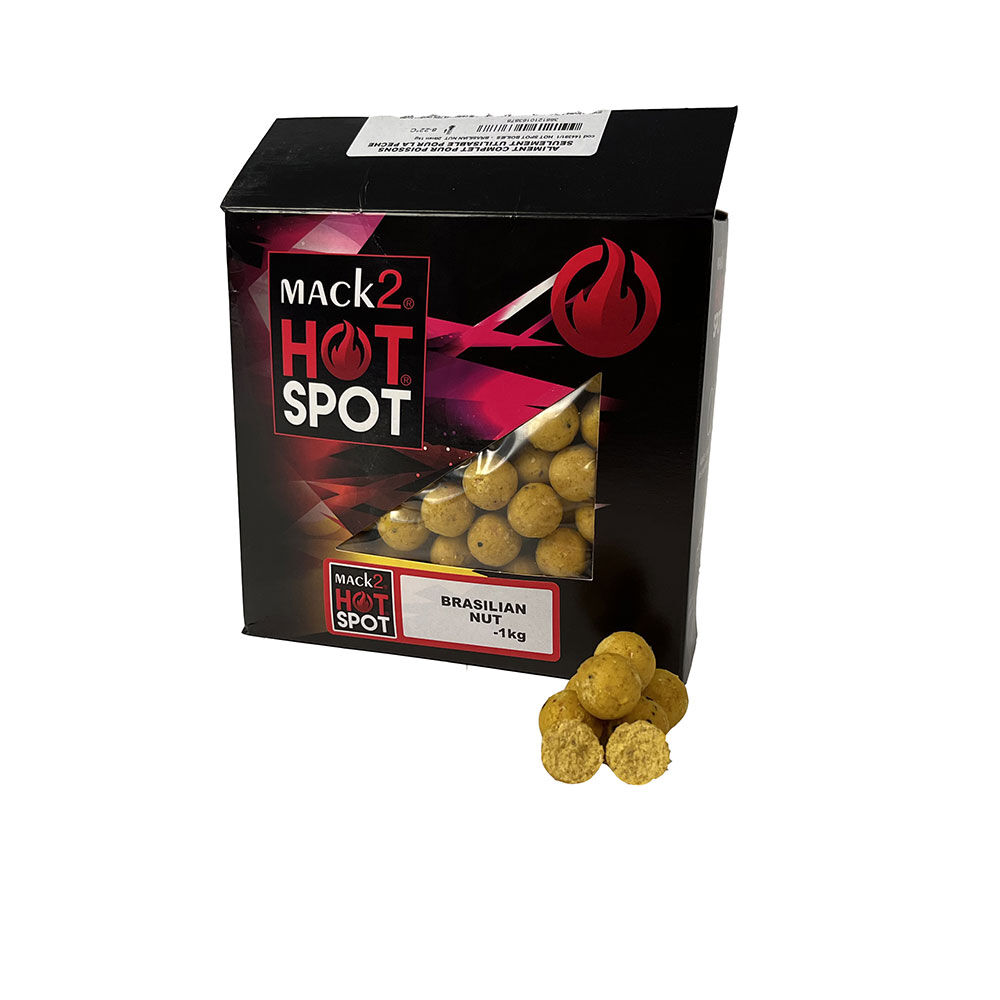 Bouillettes carpe mack2 brasilian nuts 16mm 1kg