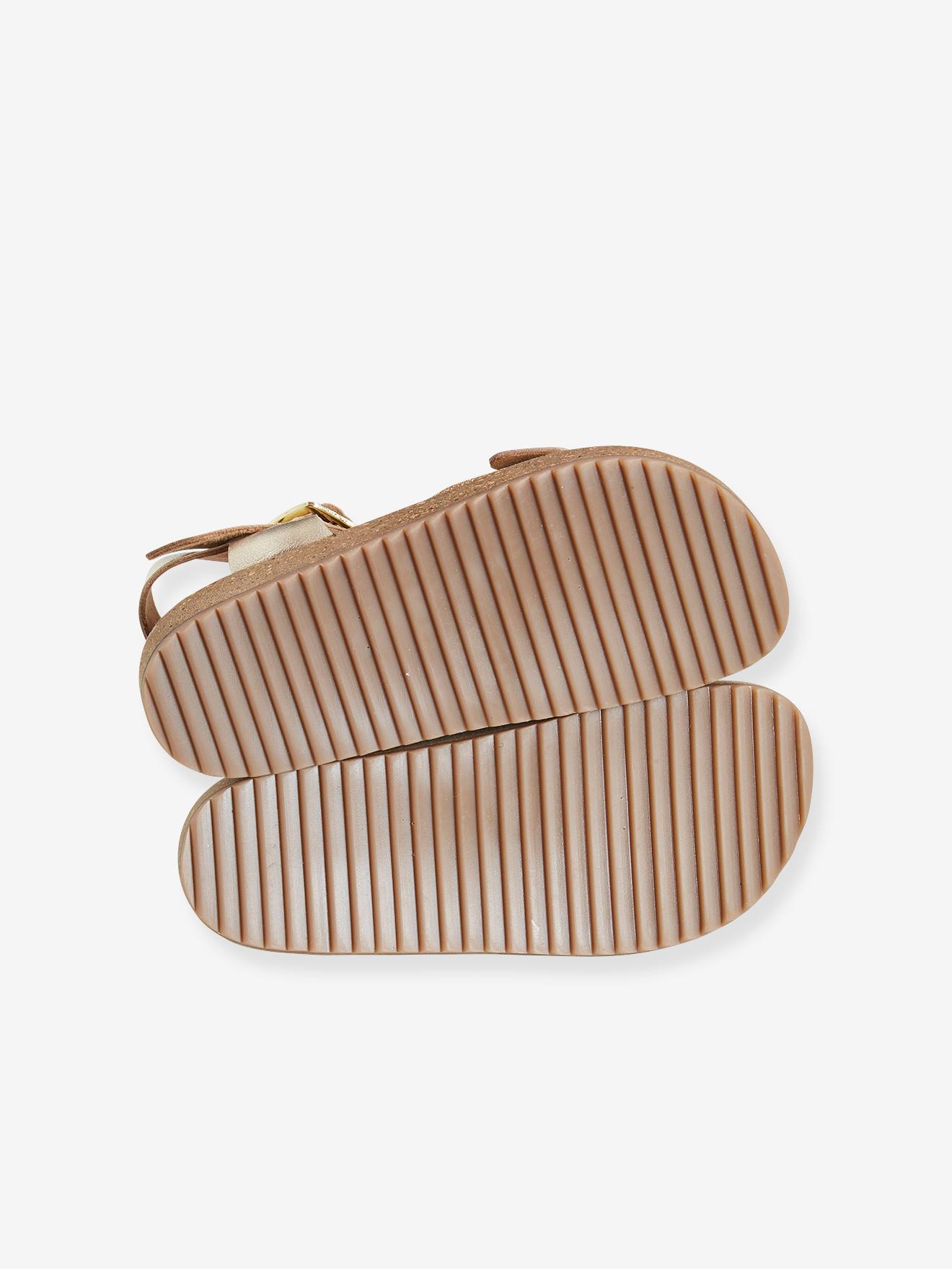 Vertbaudet Mädchen Sandalen, gepolsterte Innensohle - gold