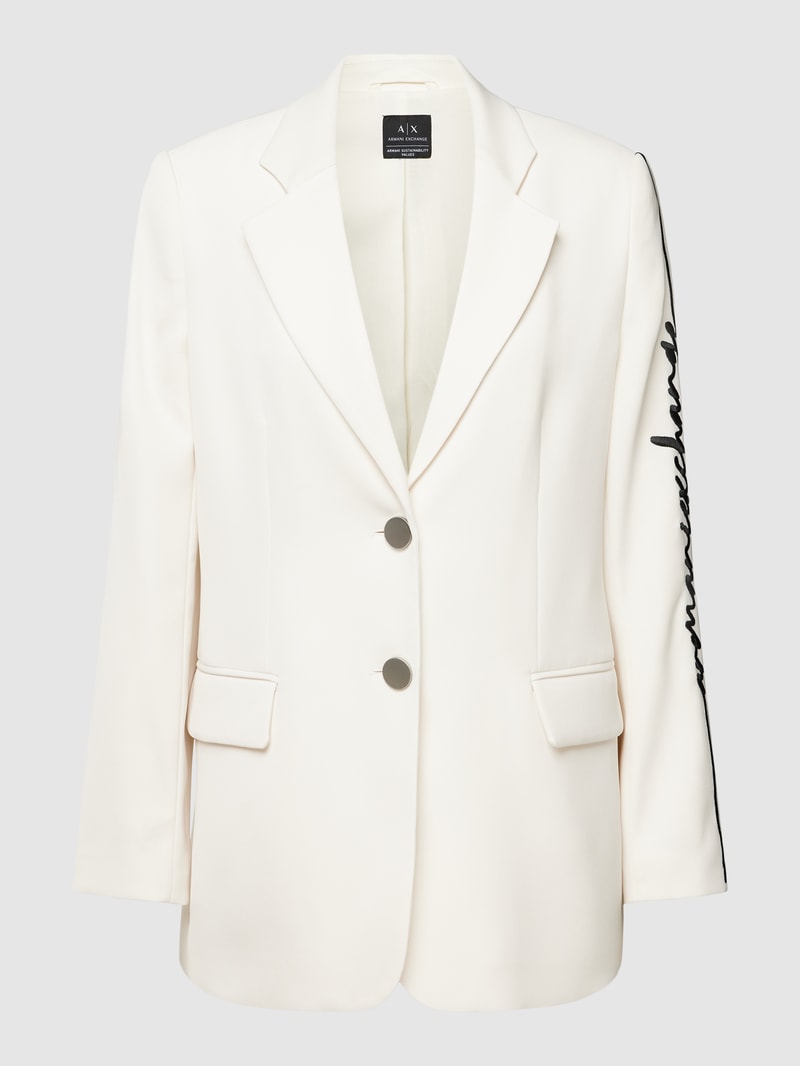 Blazer mit Pattentaschen in ecru