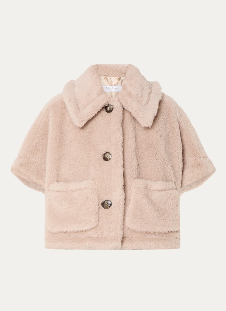 Palton Newterzo de la MaxMara, confecționat dintr-un amestec de lână alpaca.
