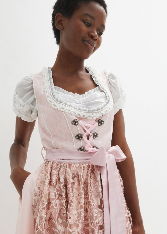 Dirndl mit Pailletten Schürze (2-tlg.Set)