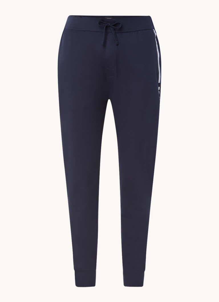 Pantaloni de trening slim fit originali HUGO BOSS cu logo