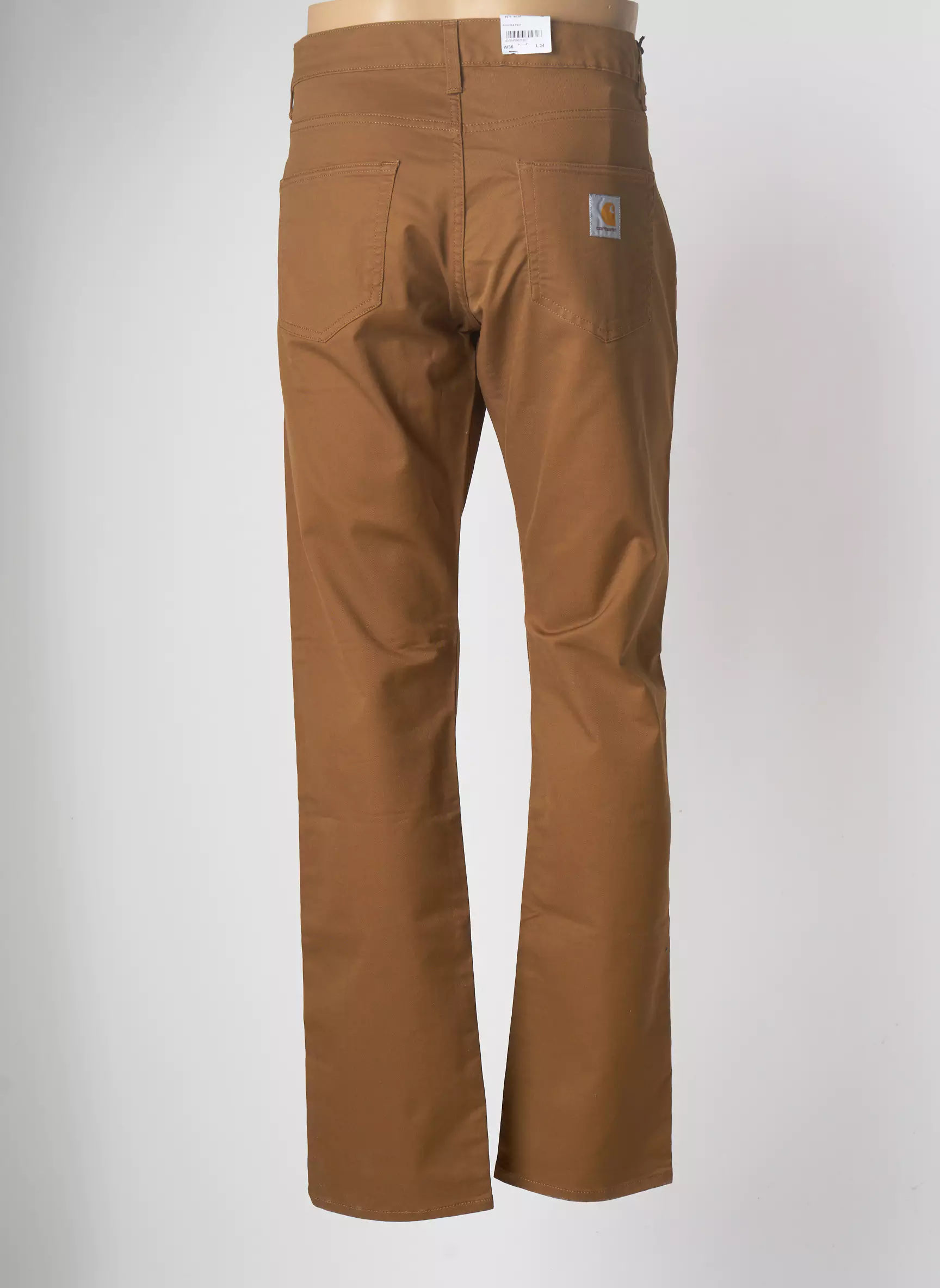 Carhartt Pantalons Droits Homme couleur marron