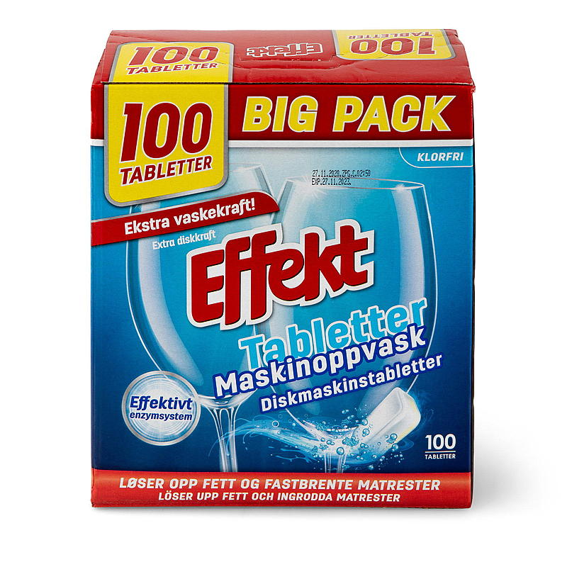 Effekt Maskinoppvask 100 tabl Effekt