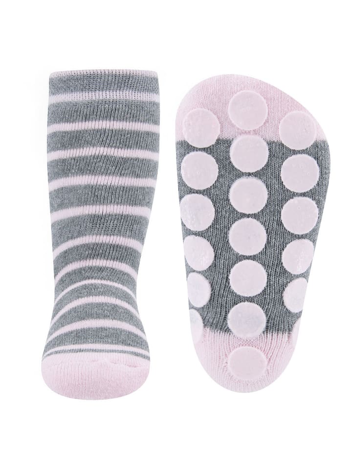 ewers 2er-Set Stoppersocken 2er Pack Maus/Ringel in hellsilber mel./hellrosa günstig kaufen