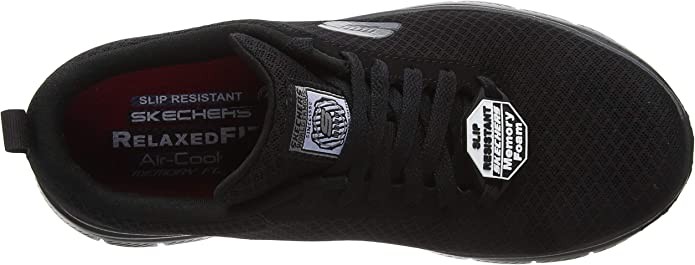 SKECHERS Freizeit Schnürer schwarz FLEX ADVANTAGE SR -