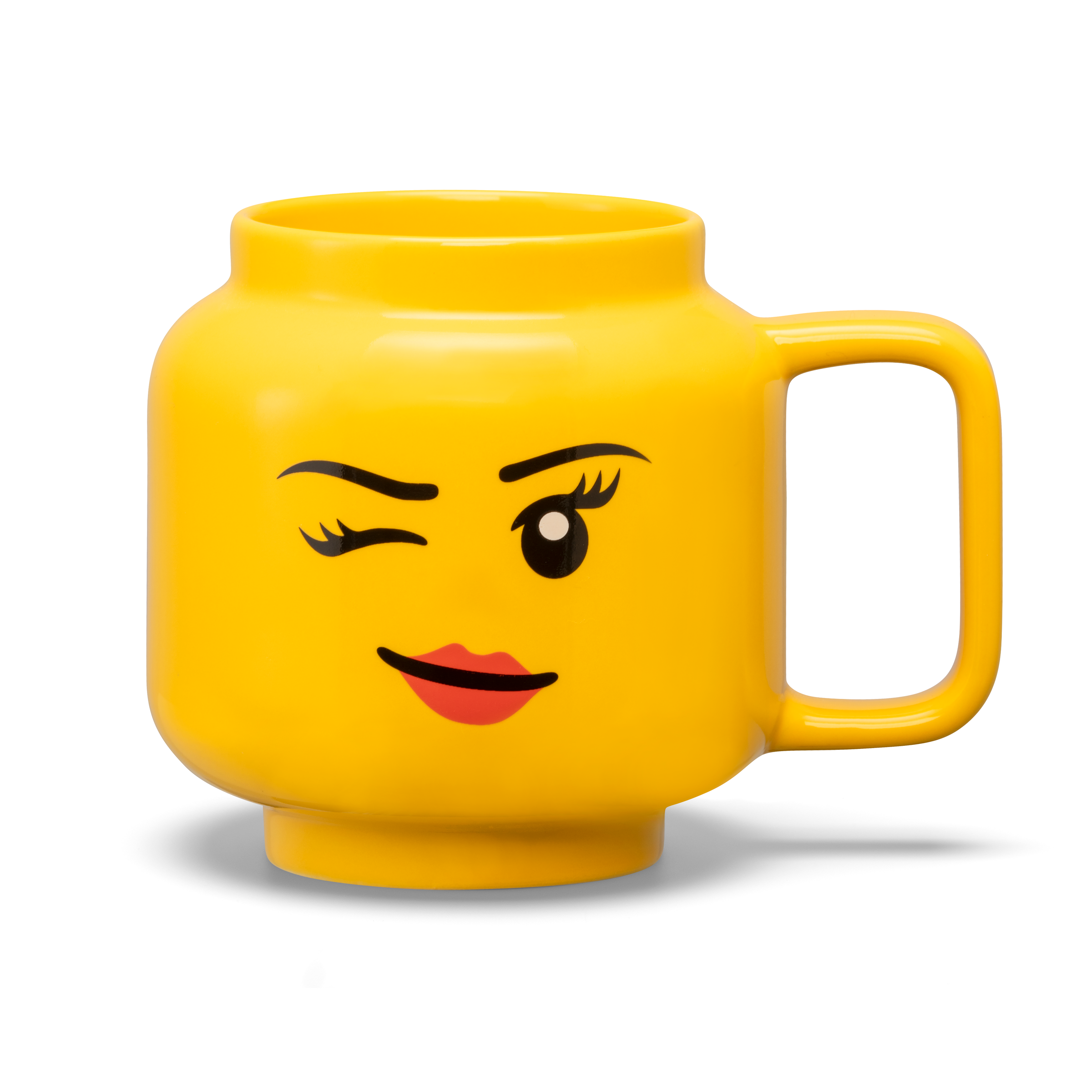 Keramikbecher mit zwinkerndem Mädchengesicht 5007876