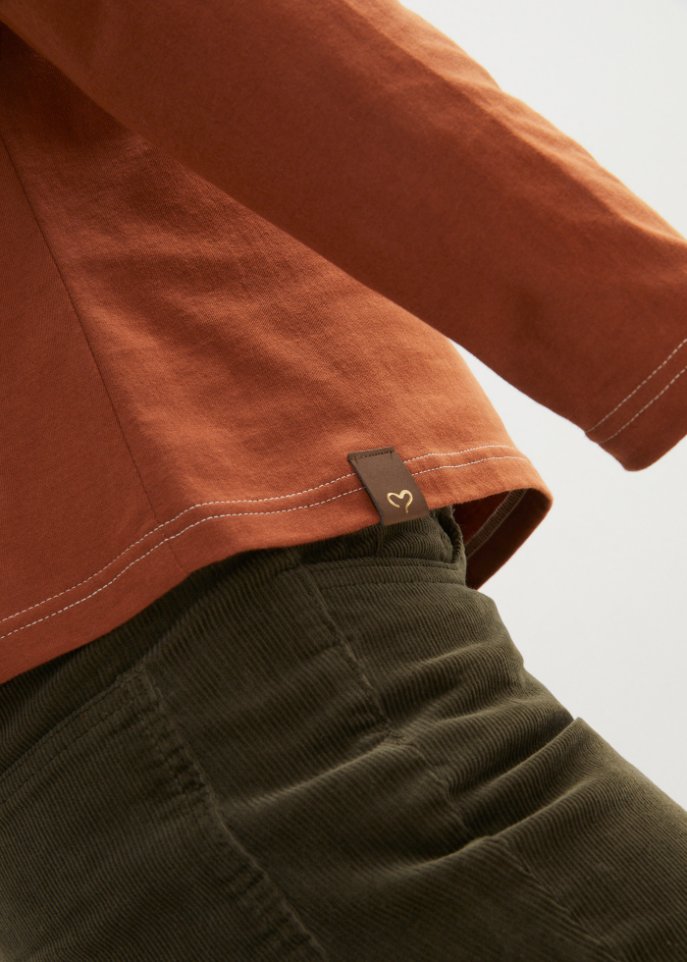 Langarmshirt mit Zierknöpfen