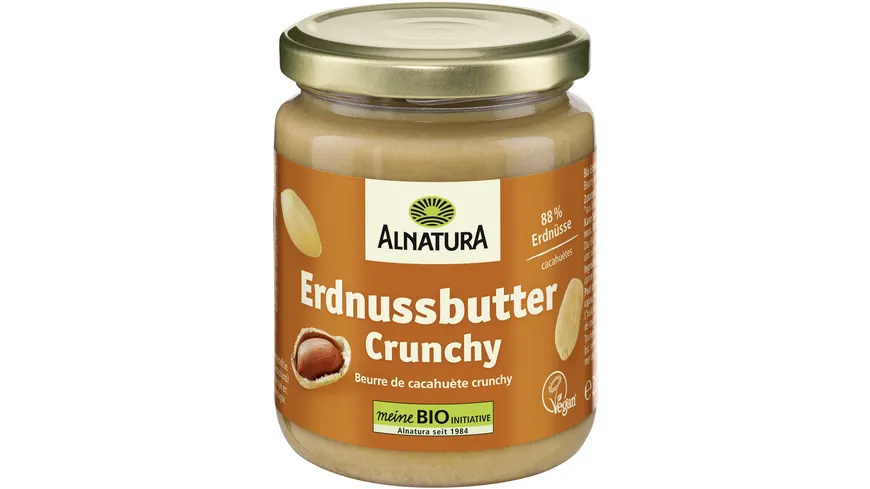 Alnatura Bio Erdnusscreme mit Erdnussstücken 250 g