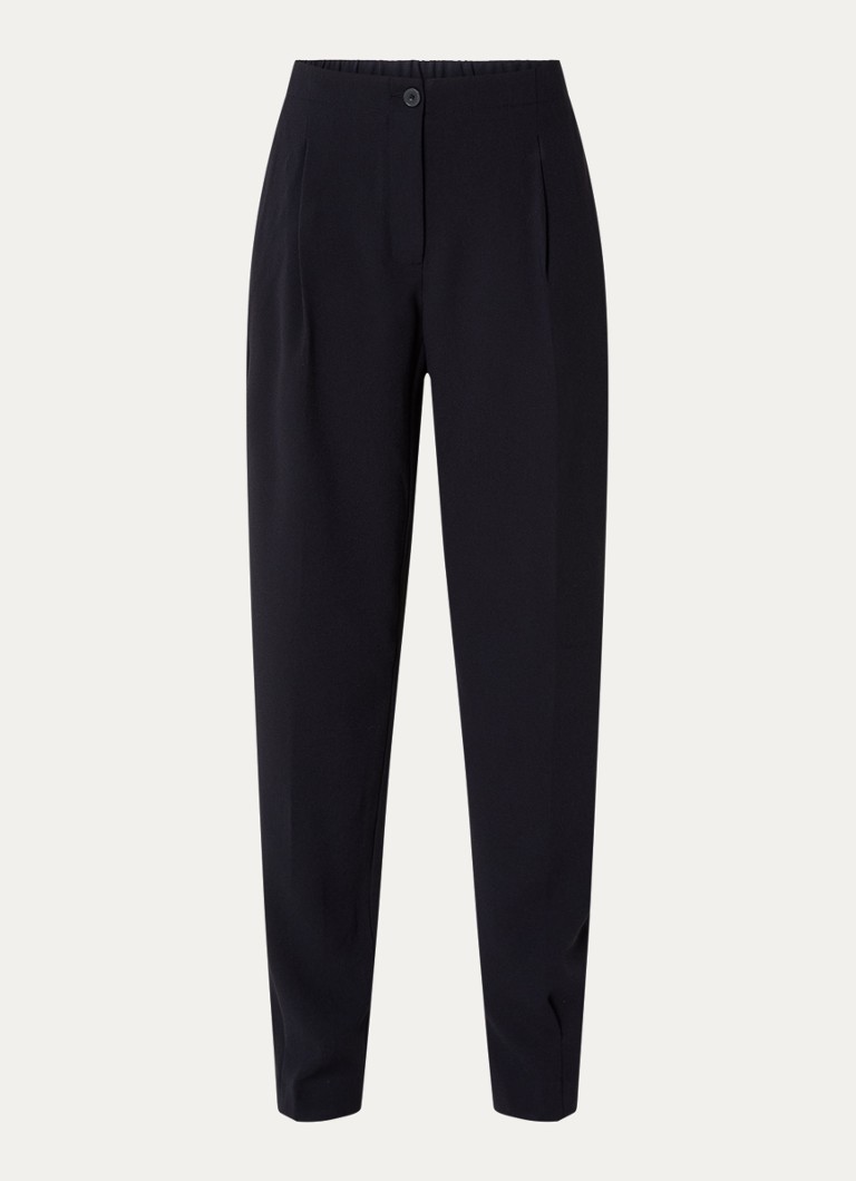 Pantaloni Dante 6 Mimou cu talie medie, croială conică și buzunare laterale.