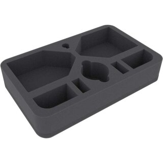 ** % SALE % ** 50mm Half-Size Schaumstoff für Dropfleet Commander - Scourge Schlachtschiffe + Dose für Schadensmarker