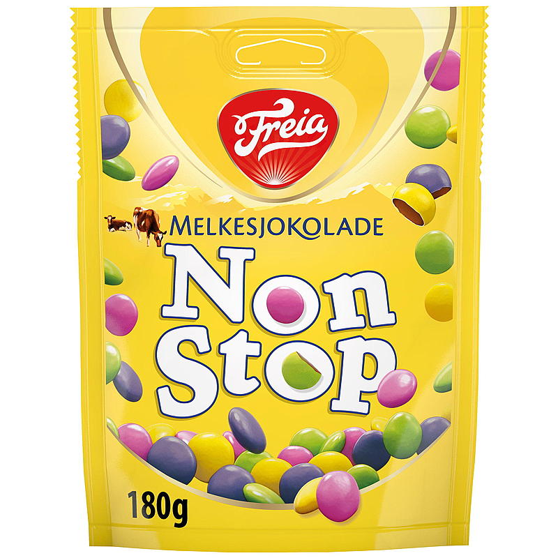 Freia Non Stop 180 g melkesjokolade