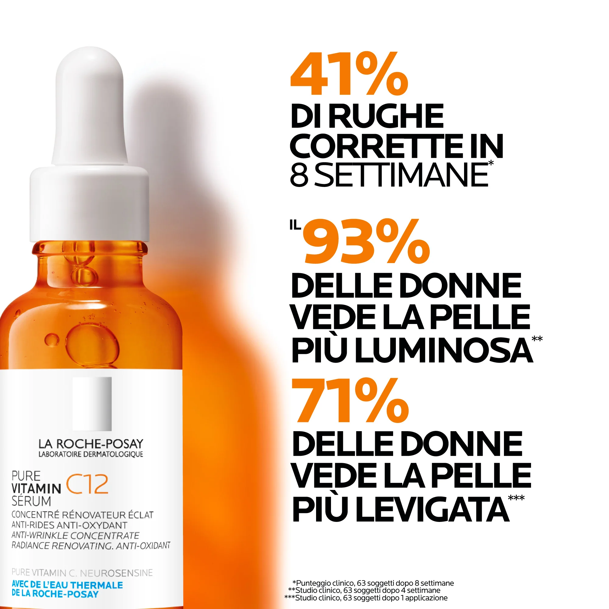 Čisti vitamin C Čisti vitamin C12 Serum protiv bora i posvjetljivanja - Serum za lice protiv bora, Serum za lice s globalnim učinkom