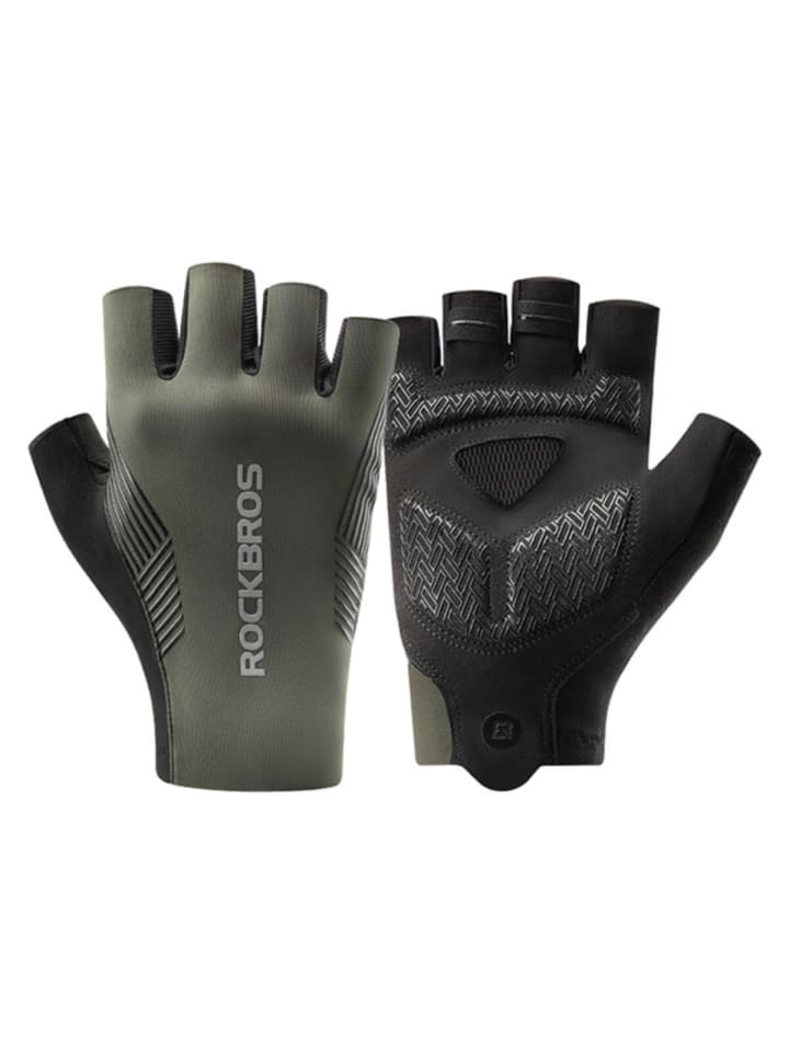 Rockbros Rockbros Fahrradhandschuhe Frühling/Sommer/Herbst, kurze Finger in Grün günstig kaufen