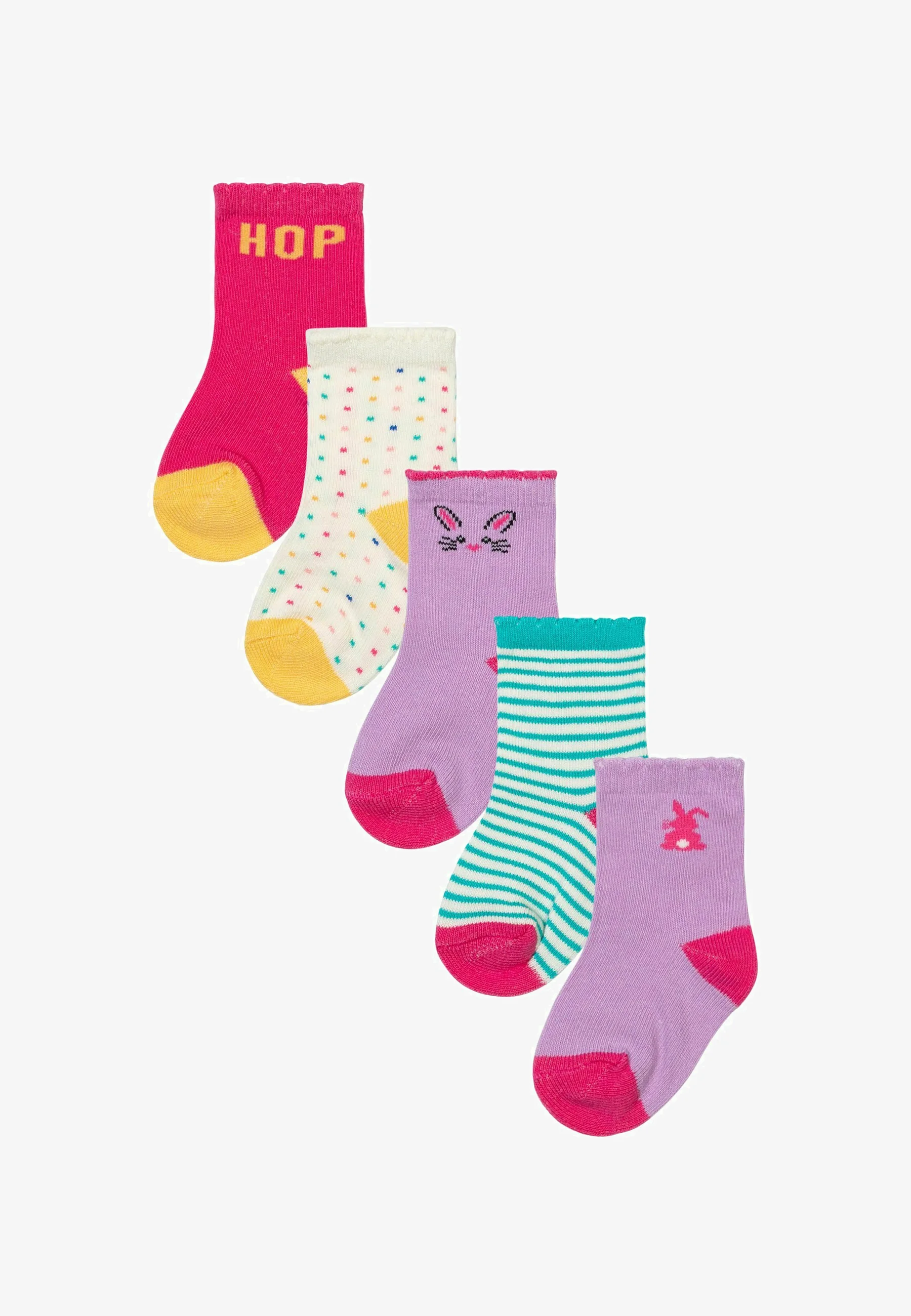 PAQUETE DE CINCO CONEJOS MINOTI - Calcetines