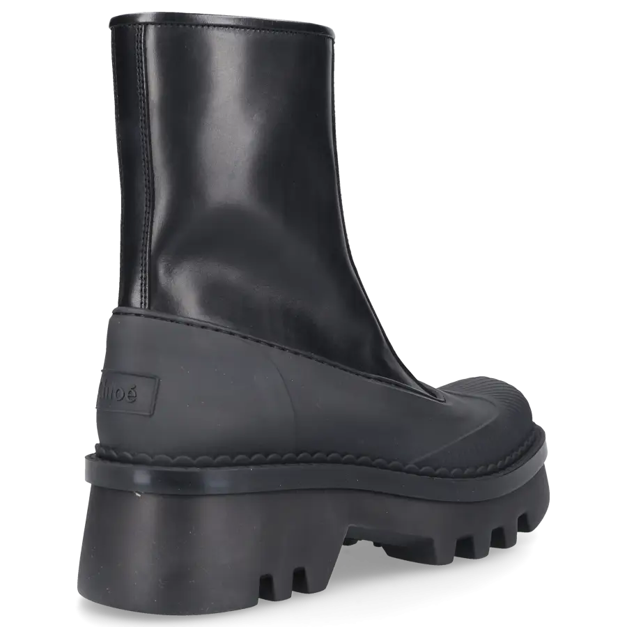 Chloé - Stiefeletten RAINA Kalbsleder Gummi - schwarz