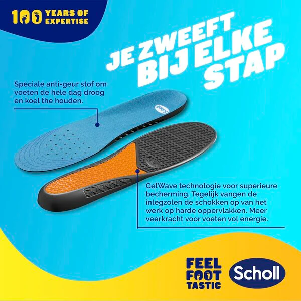 Scholl Gel Activ Professional Insoles size 40-46.5, 2 pieces