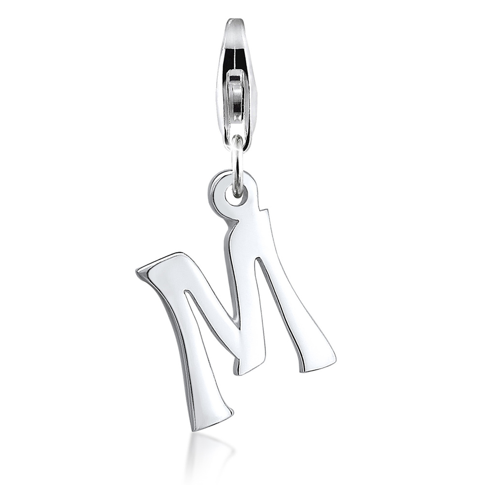 Nenalina Nenalina Amulette Pendentif Charm Lettre en argent sterling 925 pour tous les s p Pendentif