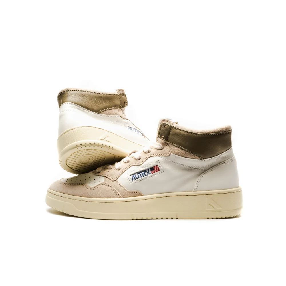Autry High-Top- mit Label-Details AUMM GS06 / weiss