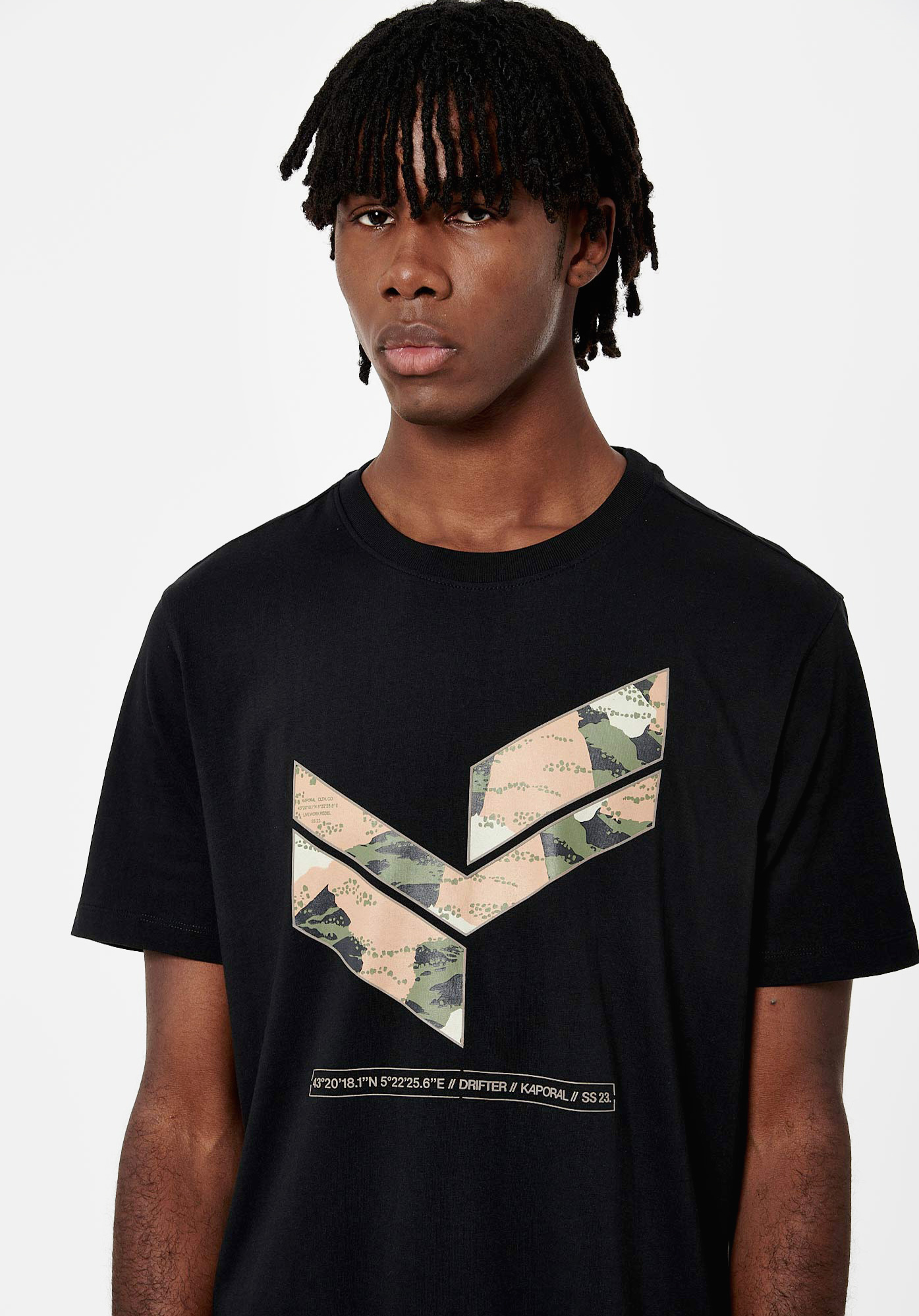 CLAY   T-shirt noir Homme en 100% coton