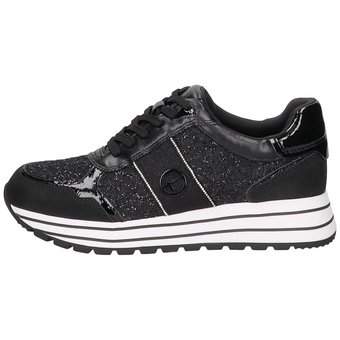 Tamaris Plateau Sneaker in schwarz