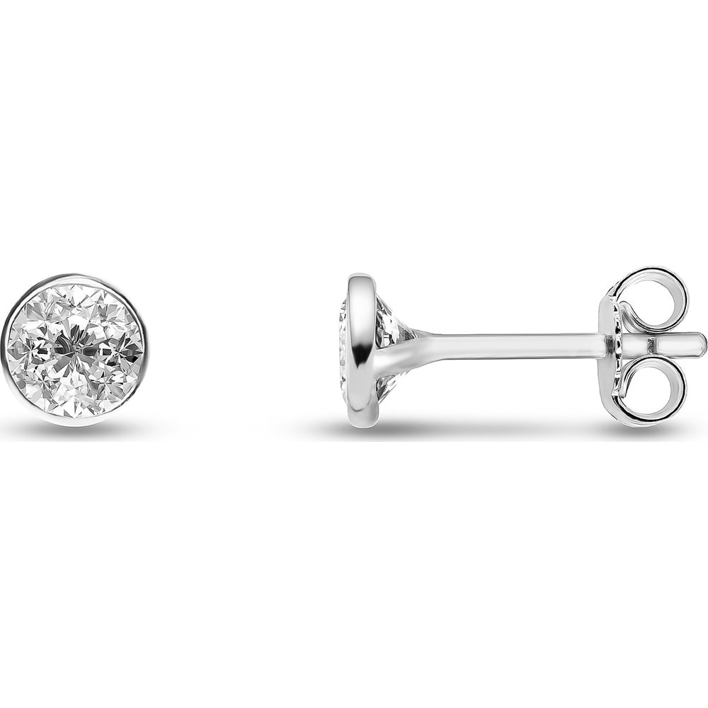FAVS Boucles d'oreilles à fermoir à poussette 925 Argent Boucles d'oreilles