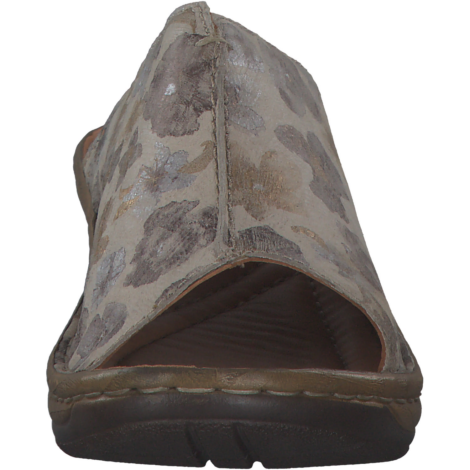 Josef Seibel Catalonia 58 56558, Plateau-Pantoletten, Damen, CREME-MULTI