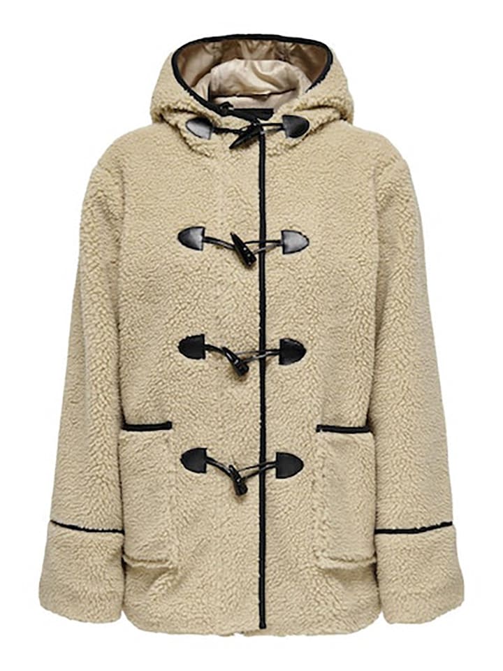 ONLY Fleecejacke in Beige günstig kaufen