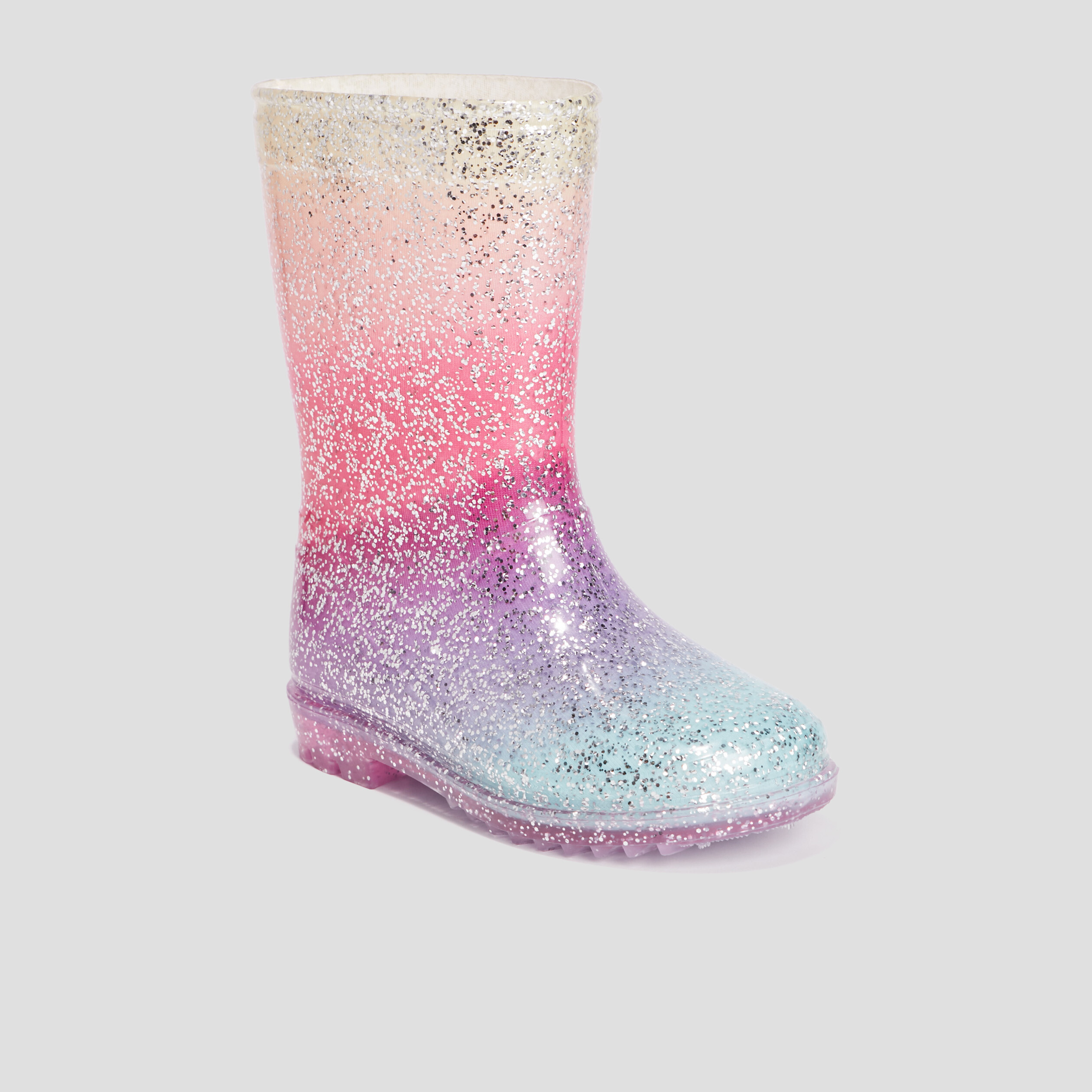 Bottes de pluie à paillettes multicolore fille | La Halle