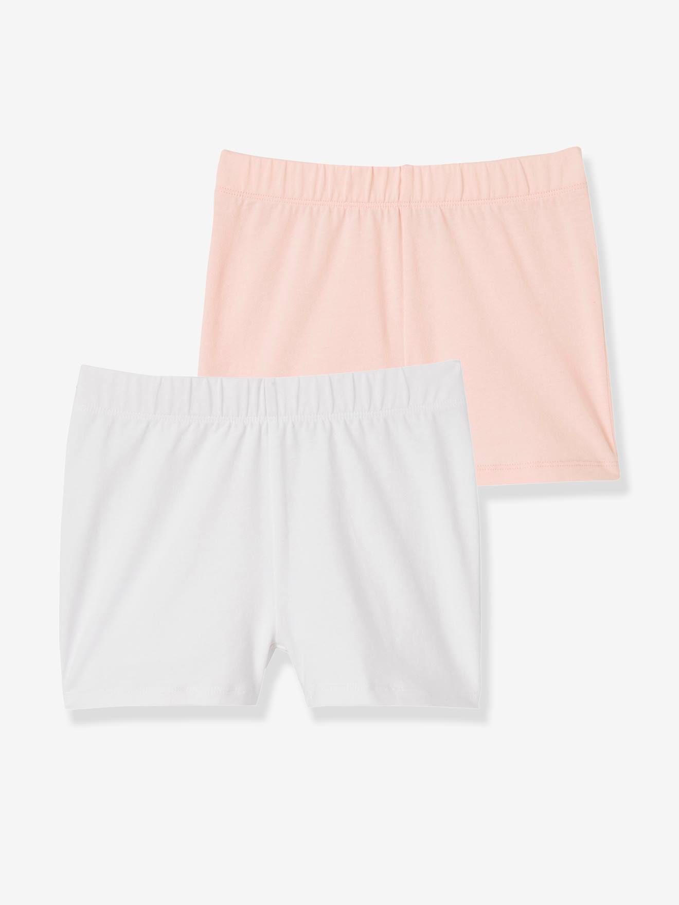 Lot de 2 shorts fille à porter sous robe lot noir