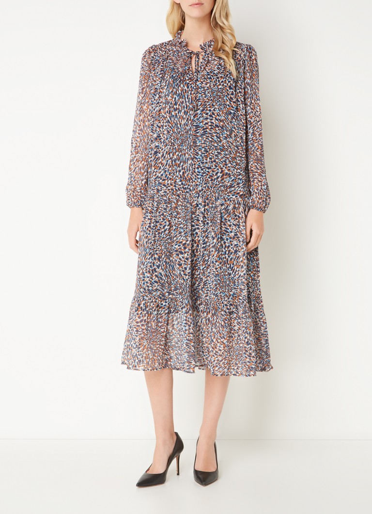Vestido midi semitransparente con estampado Penele de Phase Eight