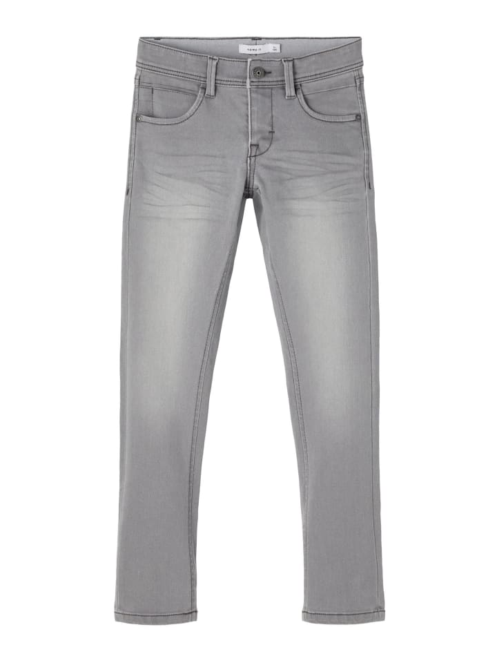 name it Jeans slim fit in medium grey denim günstig kaufen