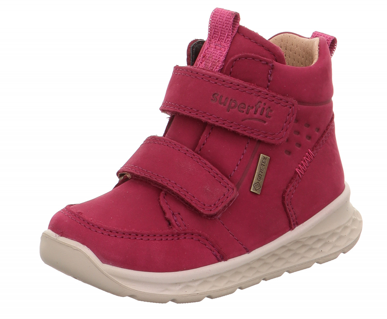 BREEZE - Rot/Rosa Sneaker high mit Klettverschluss