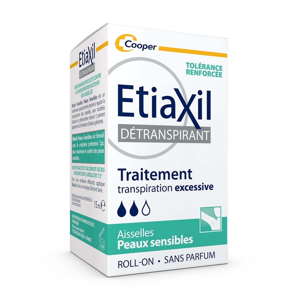 etiaxil Détranspirant Aisselles Peaux Sensibles Détranspirant