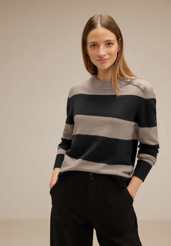 Street One Pullover mit Blockstreifen
