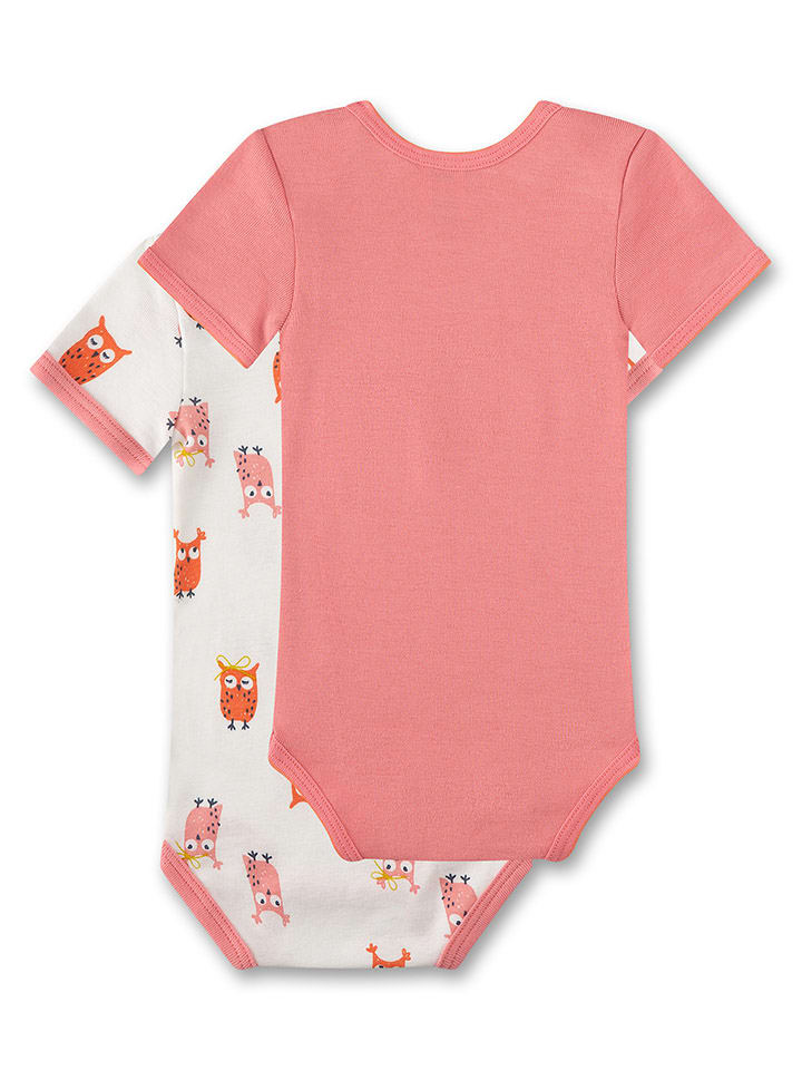 Sanetta 2er-Set: Bodys in Rosa/ Weiß günstig kaufen