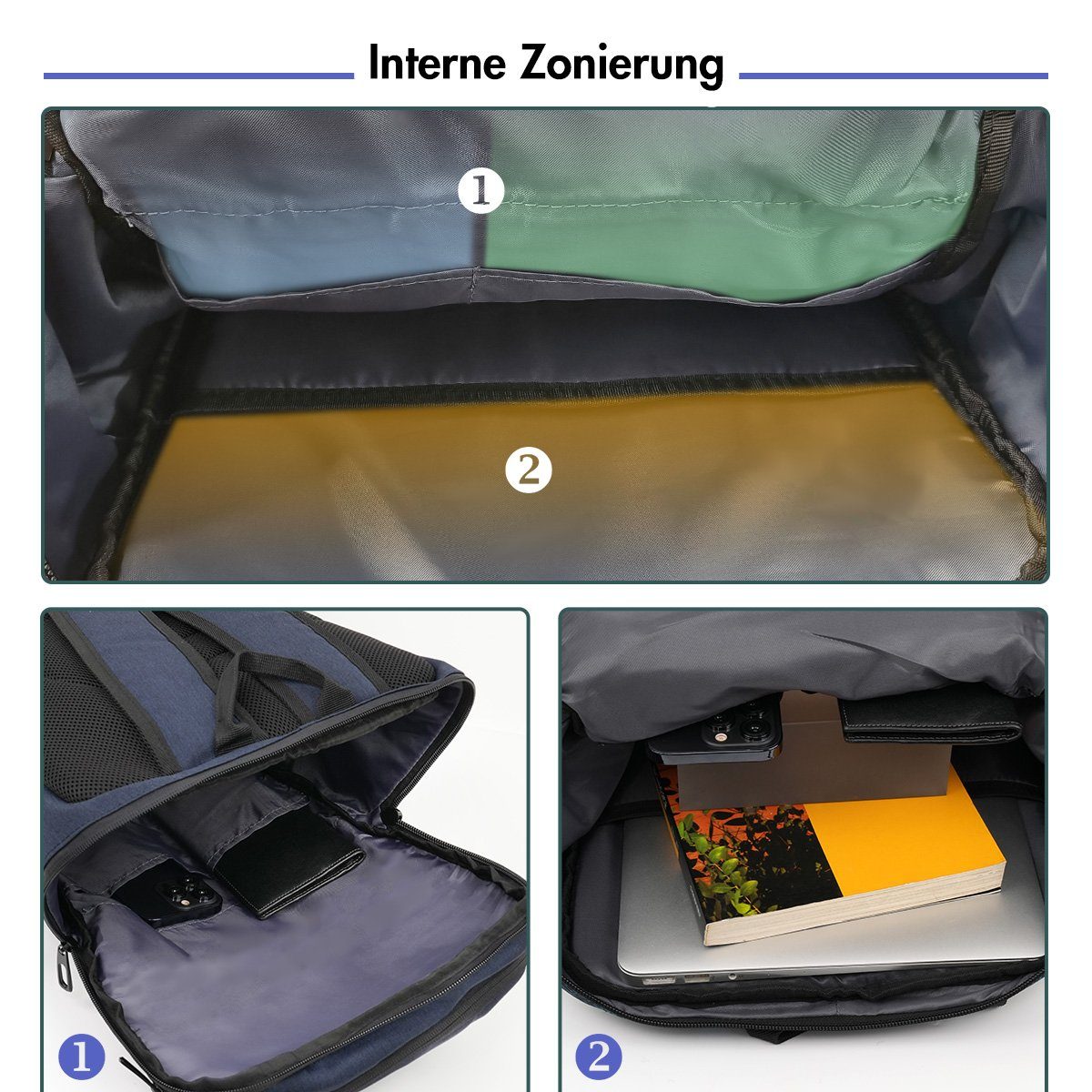 7Magic Wanderrucksack, 30L Wasserdichter Freizeitrucksack Sportrucksack