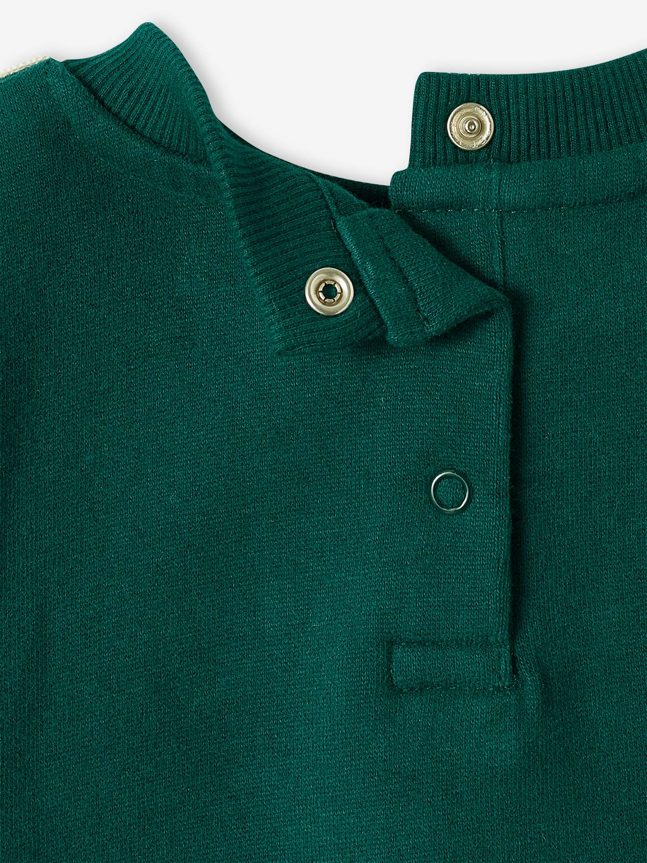Sweat en molleton bébé vert