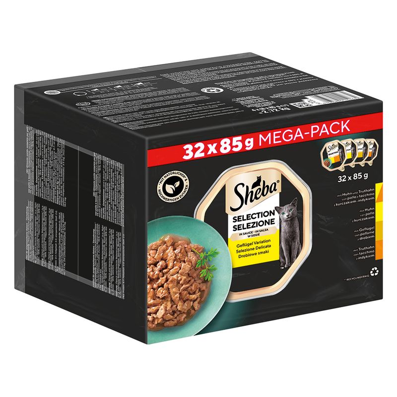 Multipack Sheba Varietäten Schälchen 32 x 85 g