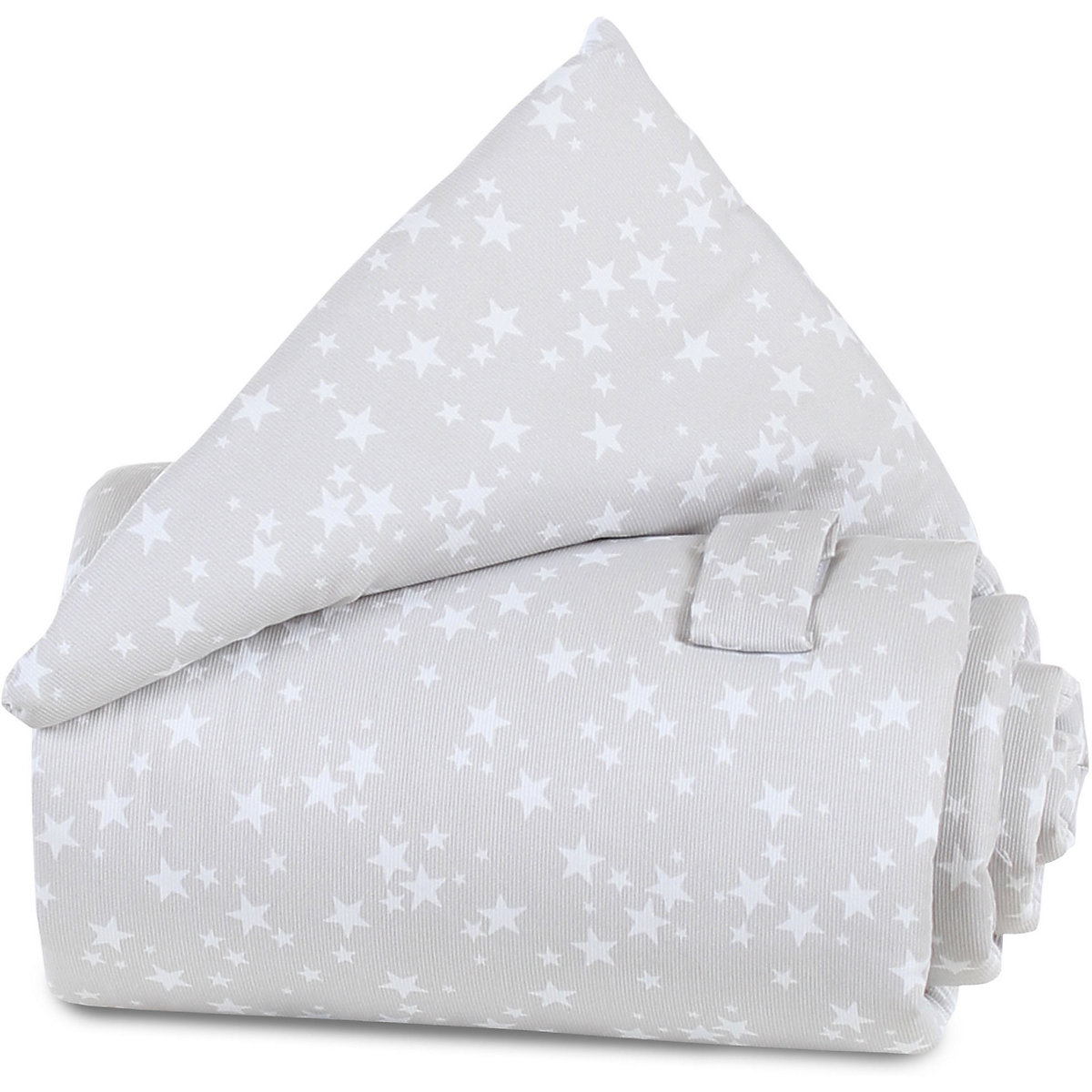Frontgitter-Nestchen für babybay Beistellbetten, perlgrau mit weißen Sternen - 80 cm