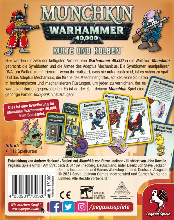 Munchkin Warhammer 40.000: Kulte und Kolben (Erw.)
