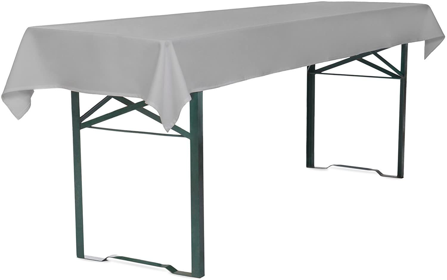 TexDeko Bankauflage Bierbankauflagen-Set mit Tischdecke 100x250cm (universal) 3TLG Set, (Set, 2x Auflage + 1x Tischdecke), blickdicht & waschbar