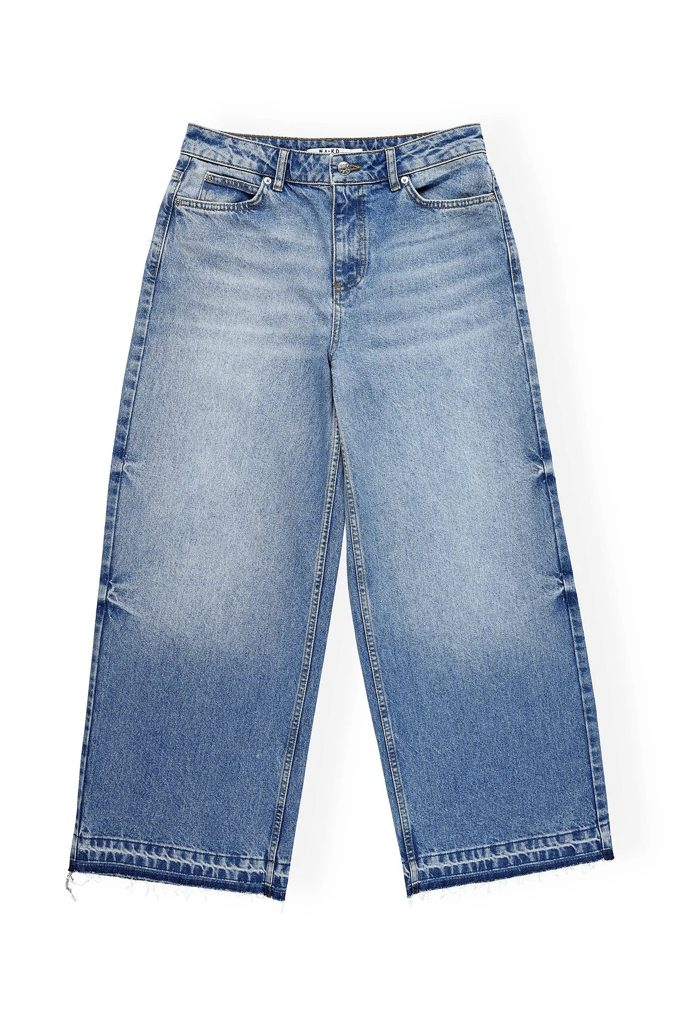 Weite Crop-Jeans