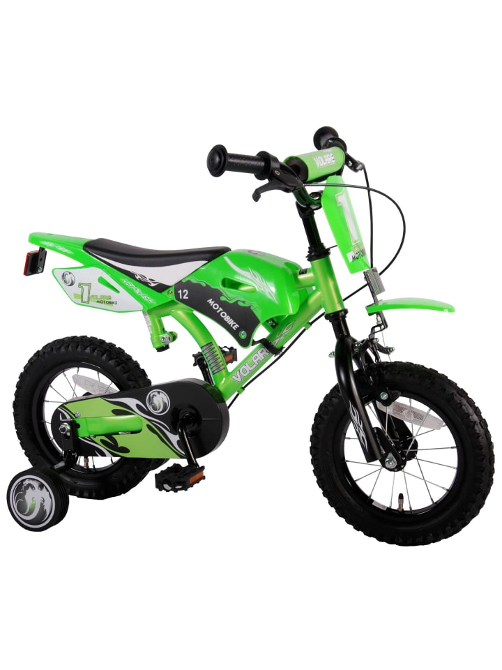 Volare Kinderfahrrad Motorrad für Jungen 12 Zoll Kinderrad in Grün 3 Jahre günstig kaufen onesize