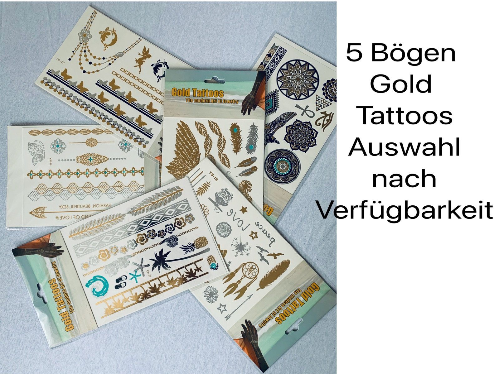 LK Trend & Style Schmuck-Tattoo Gold-Tattoo Die moderne Art von Modeschmuck