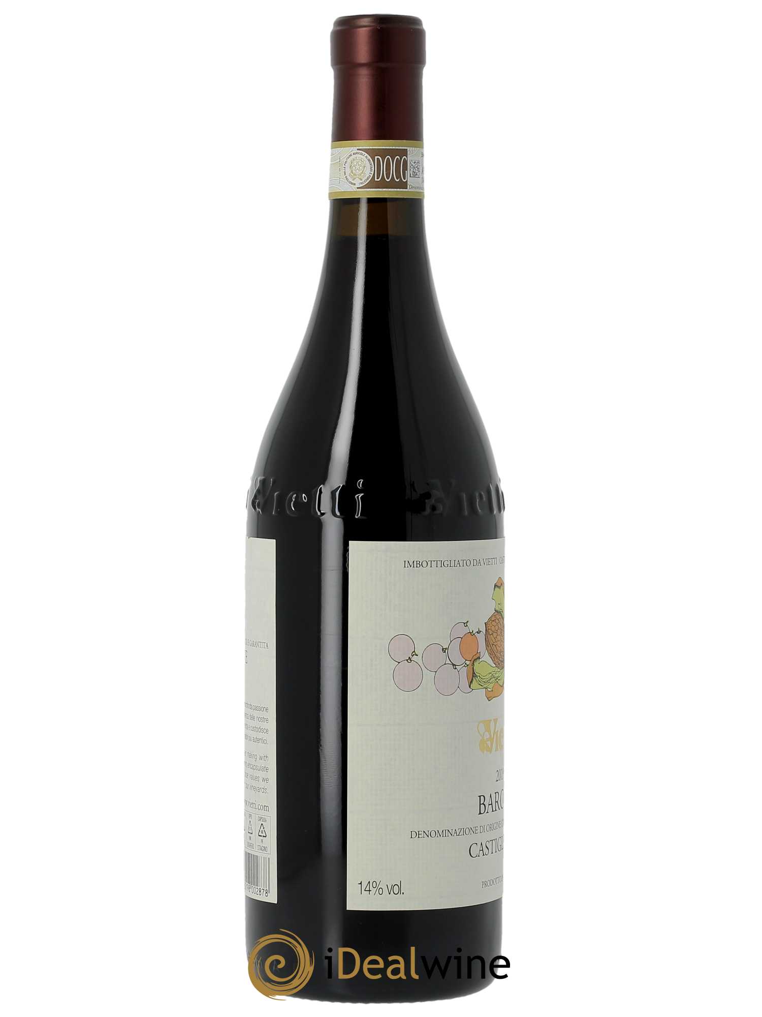 Barolo DOCG Castiglione Vietti  2019 - Lot de 1 Bouteille